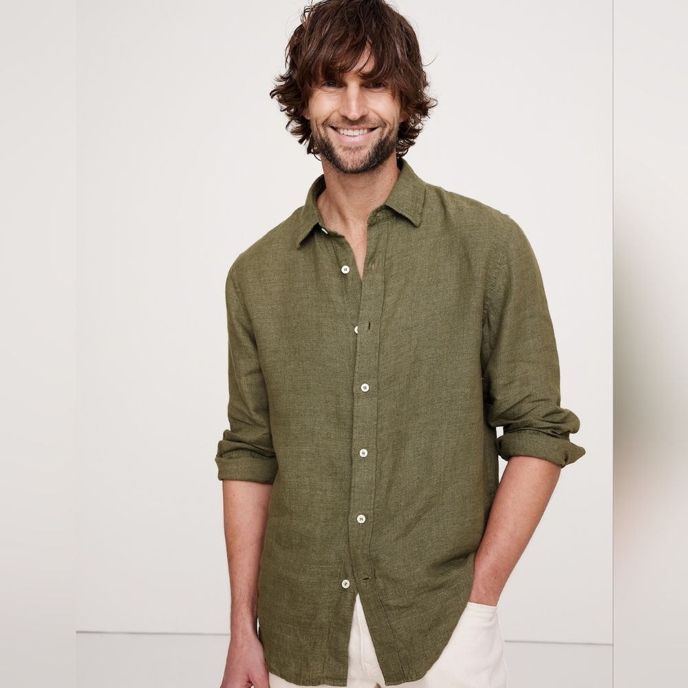 GAP Olive Green Men's Shirt